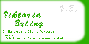 viktoria baling business card