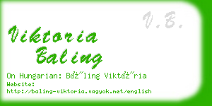 viktoria baling business card